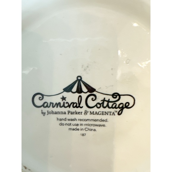 Johanna Parker & Magenta Carnival Cottage Halloween Owl Cookie Jar Canister NEW - Picture 4 of 5